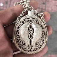 Antique Miscellaneous Collection Daqing Qianlong Year-Made Hollow Pisces Sachet Antique Miscellaneou