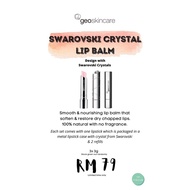 GeoSkincare Swarovski Crystal Lip Balm - 3x 3g