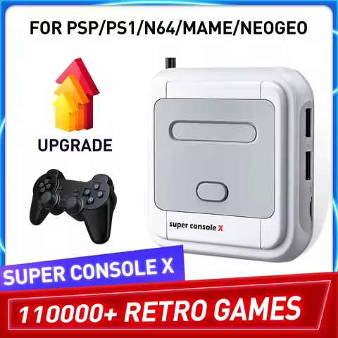 Retro Gaming Console Super Console X With 110000 Retro Games For PSP/PS1/DC/MAME Multi-player Arcade