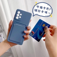 Samsung A51 A71 A32 A42 M42 M32 A22 4G 5G M52 Soft Silicone Wallet Card Holder Phone Case