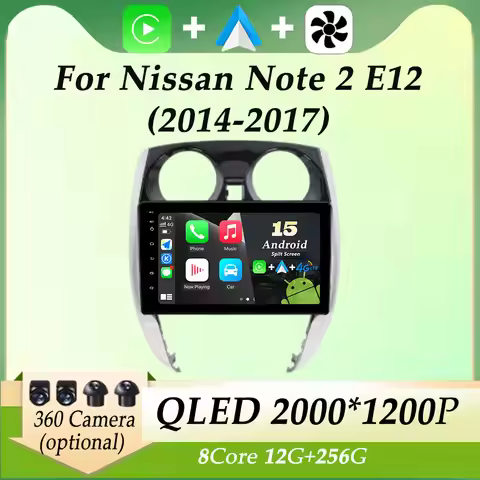 Carplay Car Radio Video Audio Multimedia Player for Nissan Note 2 E12 2014 - 2017 GPS Navigation Spl