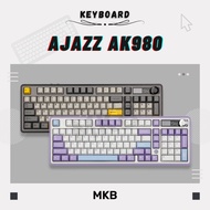 Ajazz AK980 96% Hot-Swappable Programmable RGB Gasket Customizable LCD Screen Full Build Keyboard