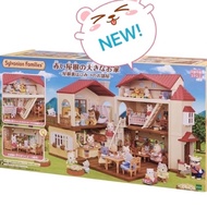 💥 New Version with Secret Room! Sylvanian Families House : Red Roof Country Home with Secret Room in Attic