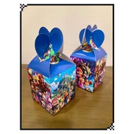 Mario design paper jan Candy box birthday party dessert table decorations 6 pcs/pack