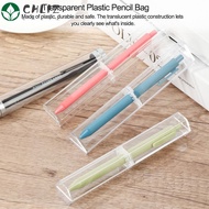 CHLIZ Pen Box Plastic Solid Color Polygon Office Supplies