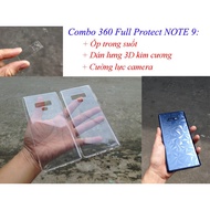 COMBO comprehensive protection Samsung Note 9: Inner case + 3D back stickers + Camera strength