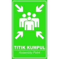 EVACUATION STICKER 30x25 cm5