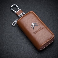 Ready Stock CITROEN Dedicated Genuine Leather Key Case aircross c3xr Sega C4L Fashion Car Remote Con