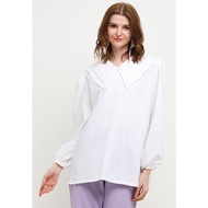 Hazelnut Indonesia - Salmira Top - Tunic Top / Blouse / Top Wanita - White