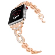 Vòng Đeo Tay Nữ Cho Apple Watch 8 Dây Đeo Siêu 49Mm 41Mm 45Mm Dây Đeo Bằng Thép Kim Cương I Watch Se