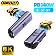 NNBILI 140W USB4.0 40Gbps Thunderbolt Magnetic Type-C OTG USB C ke USBC Kabel Penukar Magnet Pengeca