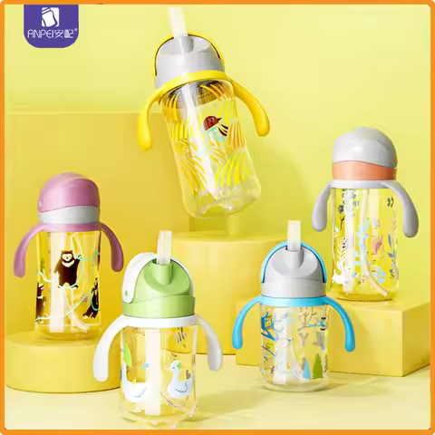 Suitable for Pigeon 3rd generation bottle/wide diameter bottle/bottle conversion straw cup head+hand
