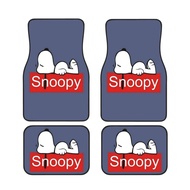Snoopy Universal 4PCS Car Floor Mats Fit for Cars Truck SUV Cartoon Floor Foot Pads Anti Slip Front and Rear Mats Set