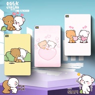Milk & Mocha Bear TNG Pelekat - Tng Touch N Go/Bank kad pelekat pelindung (Beli 4 Percuma 1)(TNG Sti