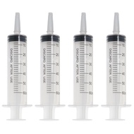 4 Pack Capacity Syringe Syringe Pump, 20ml 60ml Large Plastic Syringe Measuring Syringe Tools Dispen