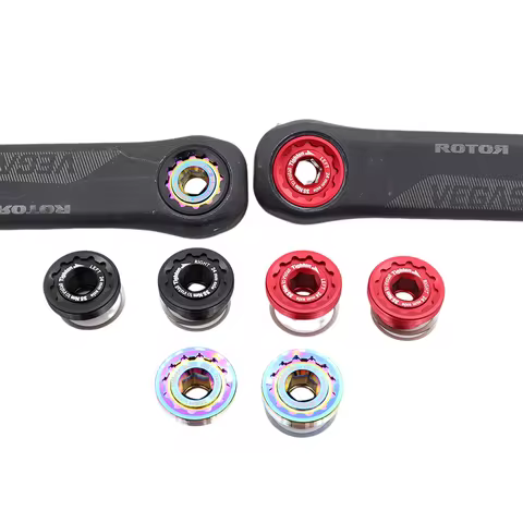 Aluminum Alloy Screws for Rotor Bicycle Crank Arm Bolt Self-Extracting 24MM Axis Aldhu Vegast Lockin
