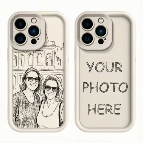 Sketch Line Customized Case For iPhone SE X XS XR 17 Air 16e 11 14 15 Pro Max 12 13 Mini 8 Plus Diff