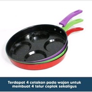 Egg Frying Pan Telephone/ Fry Pan/ Egg Mold/ Dorayaki/ 4-Hole Serabi/