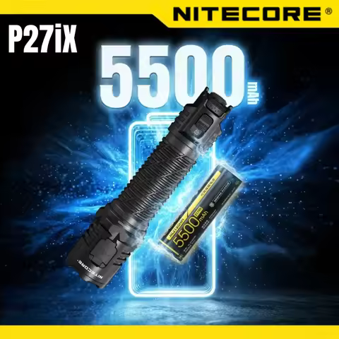 P27iX NITECORE 5000 Lumens Tactical Flashlight Customizable Variable Beam Pattern Military USB-C Tro