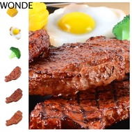WONDE Simulation Kitchen Toy, Simulation Food Pretend Play Simulation Steak Model, Poached Egg Corn 