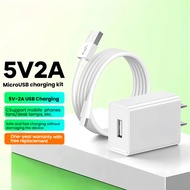 2in1 Fast Charger Samsung 5V/2A Universal Adapter with V8 Android & Type-C Cable Fast Charging