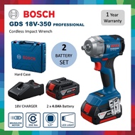 BOSCH 350Nm Impact Wrench GDS18V-350 Cordless Impact Wrench 18V GDS 18V-350 Mesin Sepana Impak Jamin
