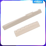 [Etekaxa] Left Handed Acoustic Guitar Saddle Nut Slotted for Guitar Parts Accessories