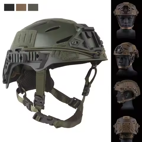 Tactical Sandblasted Wendy3.0 Training Helmet With Adjustable Chin Strap For Outdoor Hunting Accesso