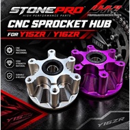 Y15ZR Y16ZR Y15 Y16 ALLOY CNC STONEPRO SPROCKET HUB 6 LOBANG CLUTCH HUB SPOCKET HUB CNC ALLOY
