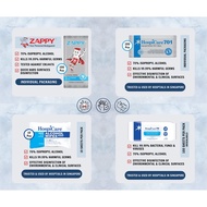[FULL ALCOHOL RANGE] Zappy IPA Alcohol Wipes 1s x 100 Sheets & Hospicare 701 IPA Alcohol Wipes 1s x 
