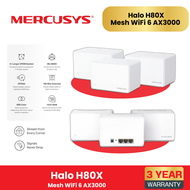 Halo H80X (3-Pack) Mercusys(เมอร์คิวซิส) Fast Mesh WiFi 6 AX3000