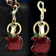 Delicate Small Apple Keychain Stylish Bag Charm Car Accessory