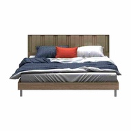 SB Design Square SB FURNITURE เตียงนอน 6 ฟุต รุ่น Tazzina-A สีไม้อ่อน (191x207x90 ซม.)