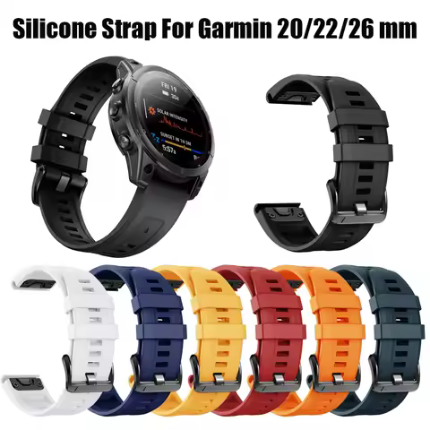 Suitable for Garmin Fenix 5S, Fenix 6, Fenix 6 Pro, Fenix 6S Pro, Fenix 6X, Fenix 6X Pro silicone wa
