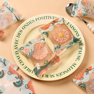 (100 sheets) Plastic Mooncake 50gr Plastic Mooncake 100-125gr Plastic Mooncake 100gr 125gr latest mo