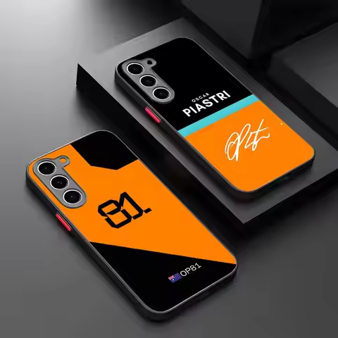Oscar Piastri 81 Phone Case Matte Transparent For Samsung S25Plus S21fe S22 FE S23 Ultra S24 Plus S2