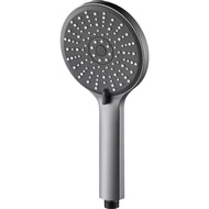 Black 5-Mode Handheld Shower Head Large Panel Bathroom Shower Nozzle