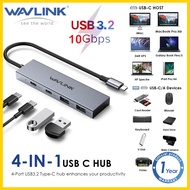 Wavlink 4-In-1 Usb C Hub Usb C ถึง2 Usb 3.2และ2 Usb 3.2 Converter Multi-Port Usb3.2 Gen2 10Gbps Ultr