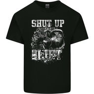 Gym Shut Up & Lift Workout Training Top Mens Pure Cotton T-Shirt