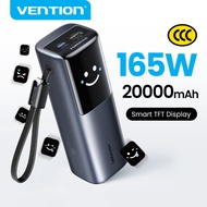 【CCC Certification 】Vention Powerbank 20000maAh/27000mAh Built In USB C Cable 5A 165W 200W Power Ban