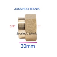 1x3/4 Brass inner thread socket 3/4x1 brass inner thread socket