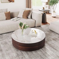 Coffee Table Coffee Table Modern Minimalist Living Room Table Round Diameter 70x70 Marble Motif