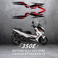 For ZONTES 350E Motorcycle Pattern Fairing Stickers Kits City Crossing Style Decal Bike Refit Pasted