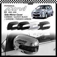 Perodua Myvi 2005 - 2010 Side Mirror Cover Carbon Chrome Black Accessories Bodykit Ezi SE SE2 2006 2