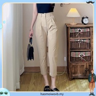 Eyouth 1 0133  High waist straight leg pants women casual pants