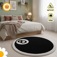 8 Ball Tufting Carpet 70x70 田 Premium Thick Soft Fur Anti-Slip Tuftarugs