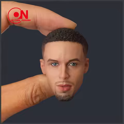 1/6 Scale Basketball Player Head Sculpture Male Head Carving Model Fit 12-inch Action Figures Body