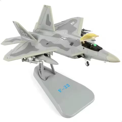 NUOTIE Classic USA F22 Raptor 1:72 Pre-Build Alloy Diecast Aircraft Military Display Model Collectio