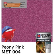 SINAR NIPPON METALLIC GLOSS PAINT 1 LITER FOR WOOD & METAL / MASONRY WALL - MET004 PEONY PINK/ CAT M