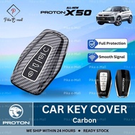 NEW Proton x50 Facelift 2025 Key Cover Carbon Car Key Holder Case x50 Accessories 2025 2026